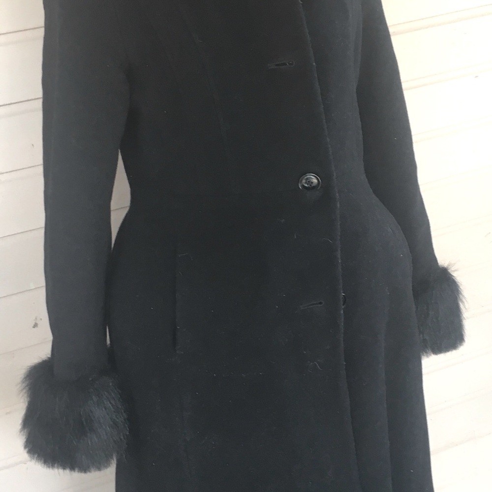 Vintage Rothschild Big Girl Black Wool Jacket Coat